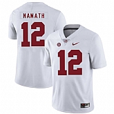 Alabama Crimson Tide 12 Joe Namath White Nike College Football Jersey Dzhi,baseball caps,new era cap wholesale,wholesale hats